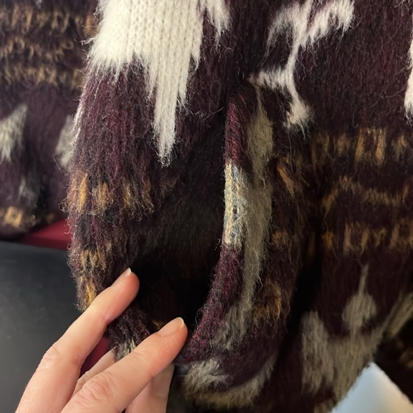 Wool Tejidos Atahualpa Super Soft Hooded Alpacas Teddy Style Coat Pockets Sz M/L - Picture 9 of 15